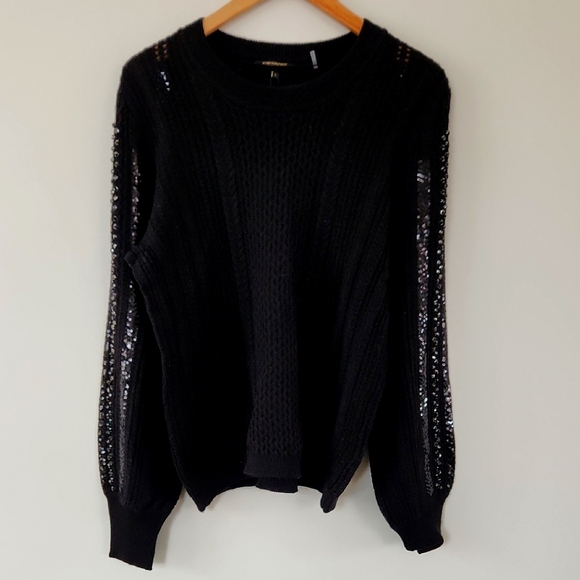 NWT Kobi Halperin "Gabbi Sweater" Wool Embellished Sweater - Picture 1 of 10